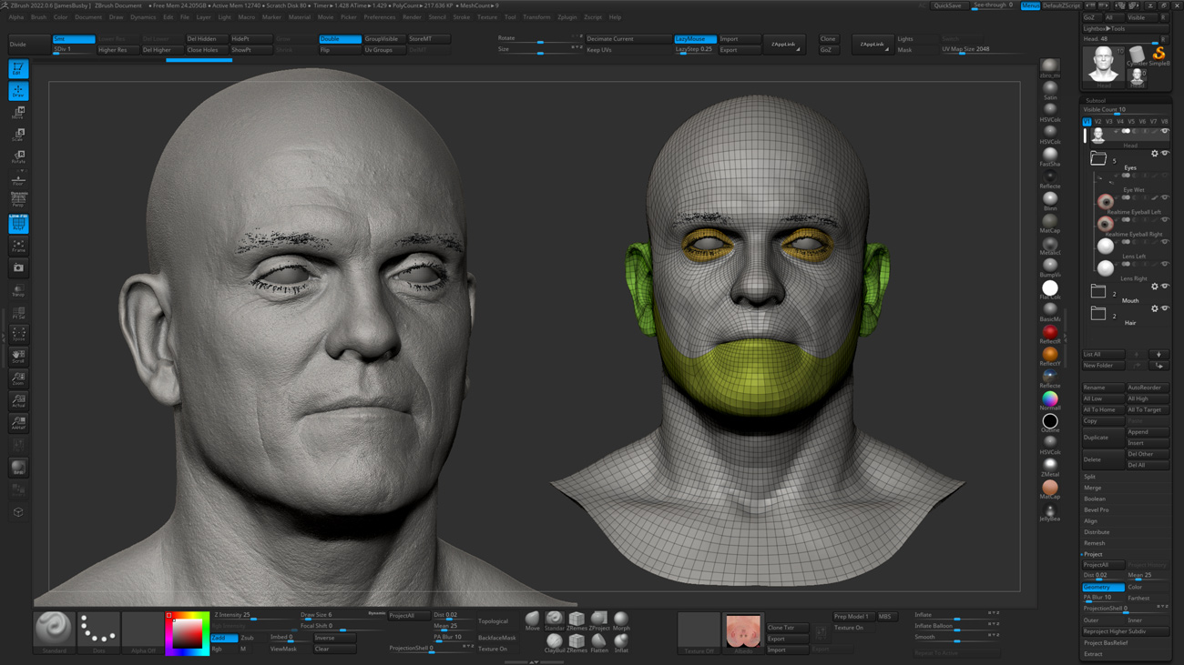 Download Zbrush head sculpt